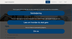 Desktop Screenshot of laegernebanepladsen.dk